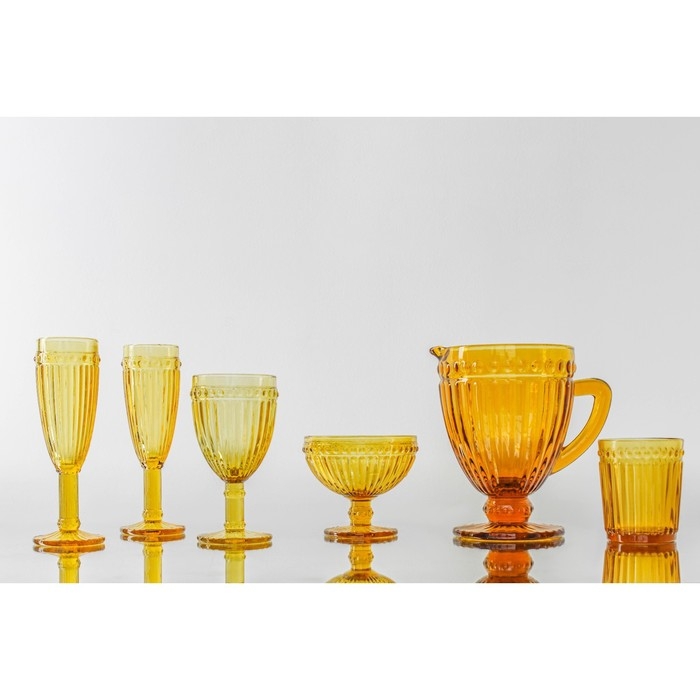 Бокал изстекла для шампанского &laquo;Босфор&raquo;, 160 мл, 7&times;7&times;20 см, цвет жёлтый