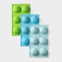 Форма для выпечки Доляна &laquo;Фигуры. Полусфера&raquo;, силикон, 27&times;18&times;3,5 см, 6 ячеек (7&times;7&times;3,5 см), цвет МИКС