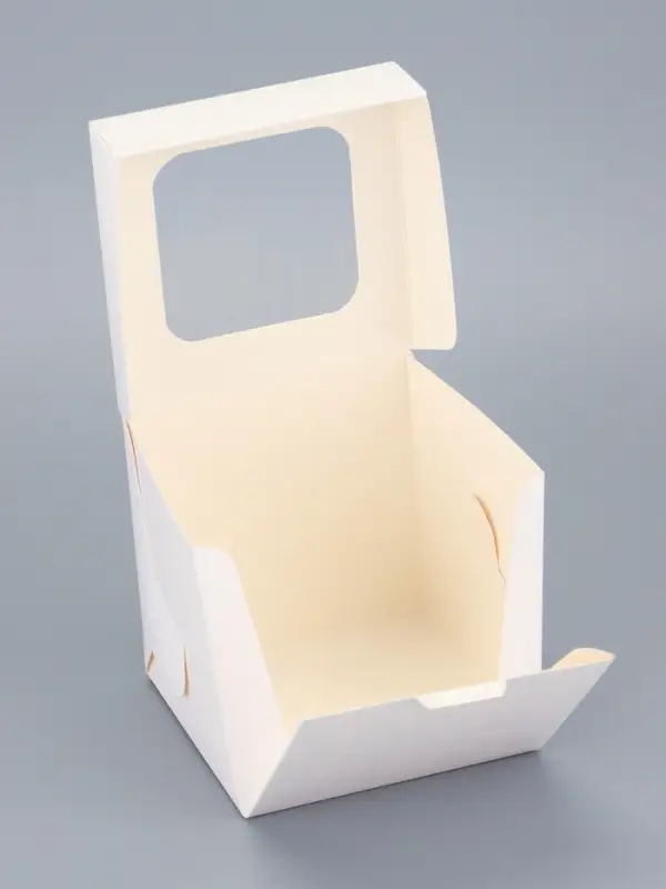 Упаковка под один капкейк, белая, 11 х 11 х 11,1 см