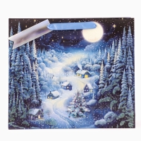 Новый год. Пакет подарочный "Зимняя ночь", люкс, 36 х 32 х 12 см. Новый год. Пакет подарочный "Зимняя ночь", люкс, 36 х 32 х 12 см.