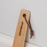 Ложка для обуви Доляна, с петелькой, деревянная, 23&times;3,5 см, цвет бежевый
