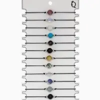 Браслет-оберег &laquo;Нить судьбы&raquo; шар №8 (неделимая фасовка 12 шт., цена за шт.), цветной в золоте