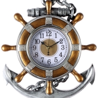Часы настенные интерьерные «Якорь», плавный ход, 38×30 см, d-12.5 см Часы настенные интерьерные «Якорь», плавный ход, 38×30 см, d-12.5 см