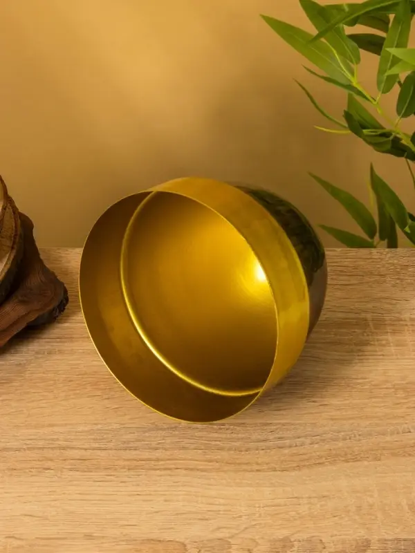 Кашпо на подставке "Золотое руно" железо 15,5х15,5х35,5 см