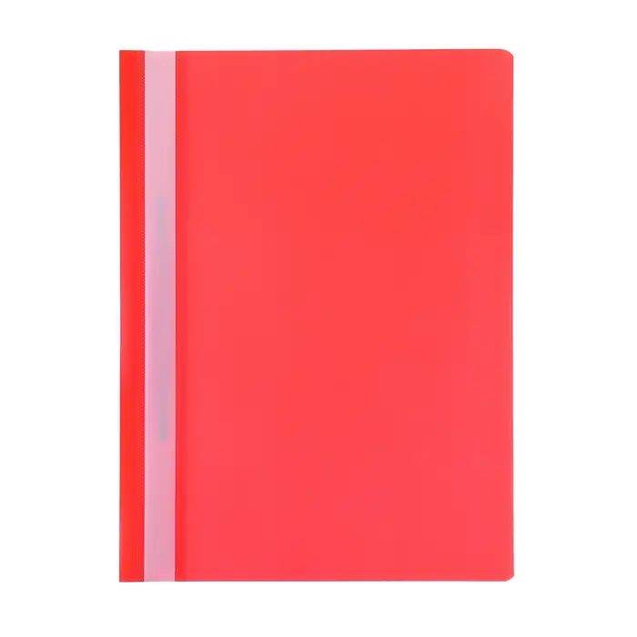 Папка - скоросшиватель Calligrata, А4,160 мкм, красная, прозрачный верх