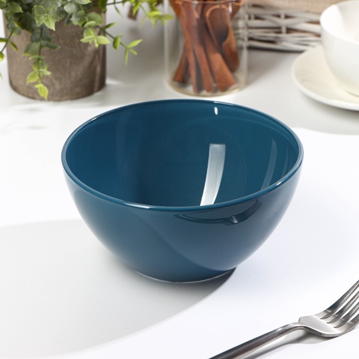 Салатник &laquo;Дымчатый аметист&raquo;, 800 мл, d=15,5 см, цвет синий