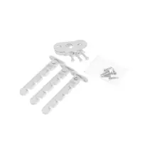 Ограничитель открывания для окна ТУНДРА, пластиковая гребенка, 4-х позиционная, 3 шт