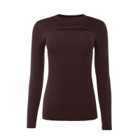 Лонгслив женский MINAKU: Basic line цвет шоколадный, р-р 48 Лонгслив женский MINAKU: Basic line цвет шоколадный, р-р 48