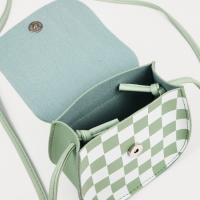 Сумка детская для девочки на магните, длинный ремень, цвет зелёный Сумка детская для девочки на магните, длинный ремень, цвет зелёный