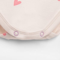 Боди с длинным рукавом в набивку Крошка Я &laquo;Зайчик&raquo;, рост 68-74 см, цвет бежевый