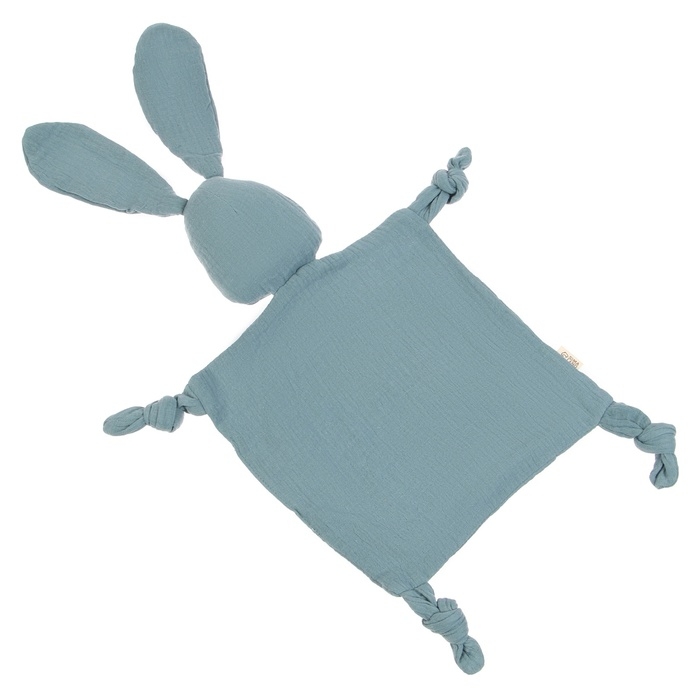 Комфортер - игрушка &laquo;Зайка&raquo;, погремушка, цвет синий, Mum&Baby