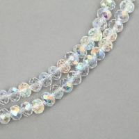 Бусины из стекла, набор 72 шт., размер 1 шт. &mdash; 8 мм, цвет белый