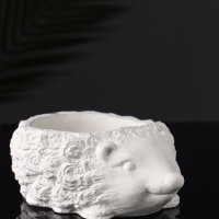 Фигурное кашпо "Ёжик" 15х11х5 см