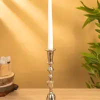 Подсвечник "Юла" 7,5х7,5х26 см, алюминий