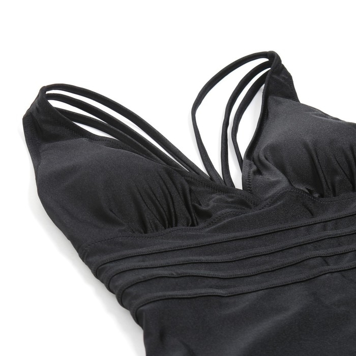 Купальник женский слитный с открытой спиной MINAKU цвет чёрный, размер 44