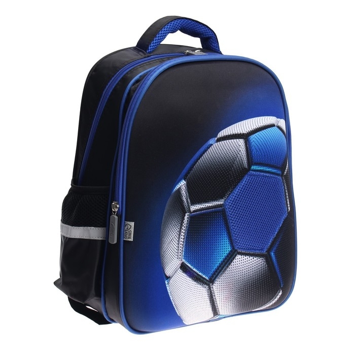 Рюкзак каркасный школьный Calligrata "Футбольный мяч", 39 х 30 х 14 см