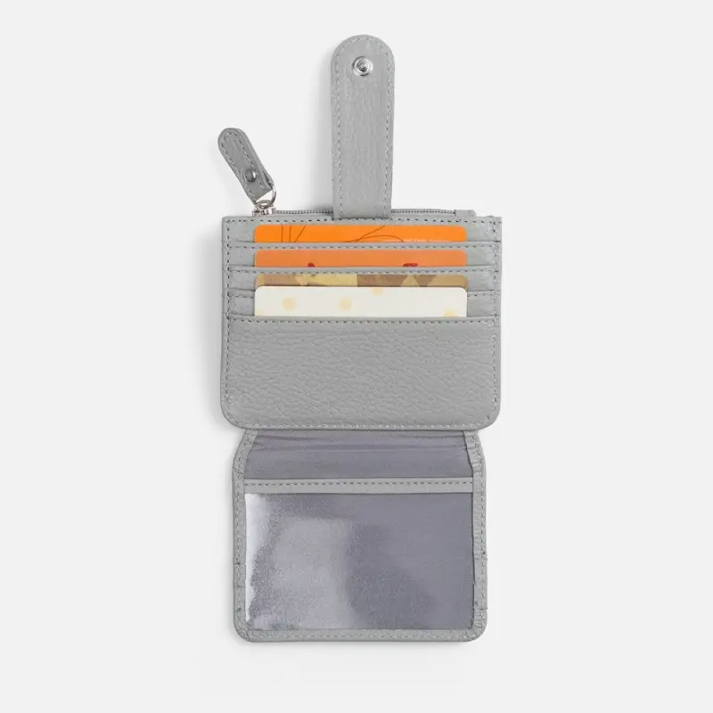 Картхолдер на молнии Unison, серый