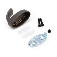 Крючок мебельный CAPPIO SEA, однорожковый, цинк, цвет графит Крючок мебельный CAPPIO SEA, однорожковый, цинк, цвет графит