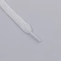 Шнурки для обуви, пара, плоские, 8 мм, 110 см, белые