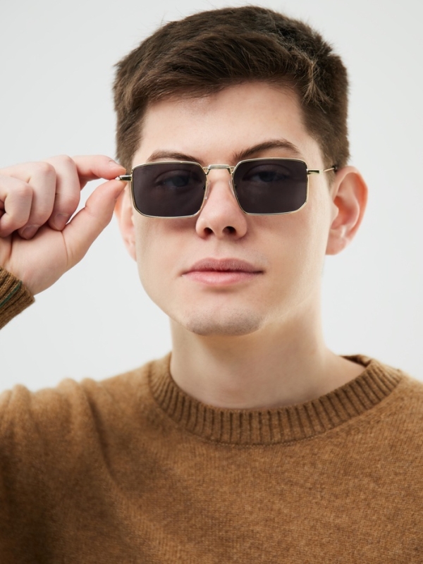 Очки солнечные, uv 385, черная линза