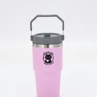 Термостакан с ручкой "Coffee", 600 мл, розовая