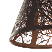 Светильник "Рэдклифф" (Деревья) 1х40Вт Е27 черный 18х18х26+100см
