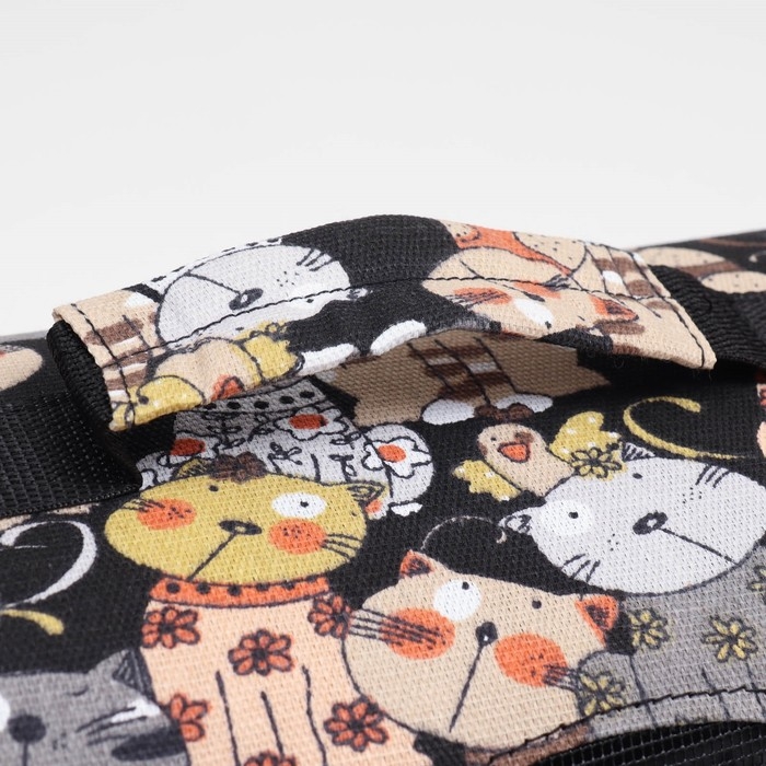 Сумка-переноска каркасная "Кошки", размер L, 53 х 21 х 29 см