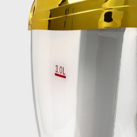 Башня пивная &laquo;Вавилон голд&raquo;, 3 л, ёмкость для льда, подсветка, пластик, золотистый