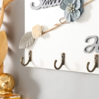 Крючки декоративные дерево "Цветочная ветвь" 12,5х22х3 см