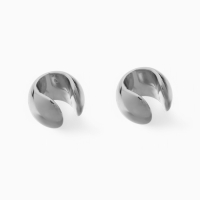 Серьги &laquo;Каффы&raquo; набор 2 шт, объёмные, цвет серебро