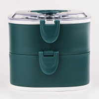 Ланч бокс с отделениями большие, контейнер для еды "Антрима", 1.85 л, с приборами, 2 уровня, 17 х 15