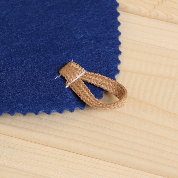 Набор для бани: шапка и коврик "Рожденный побеждать" синий