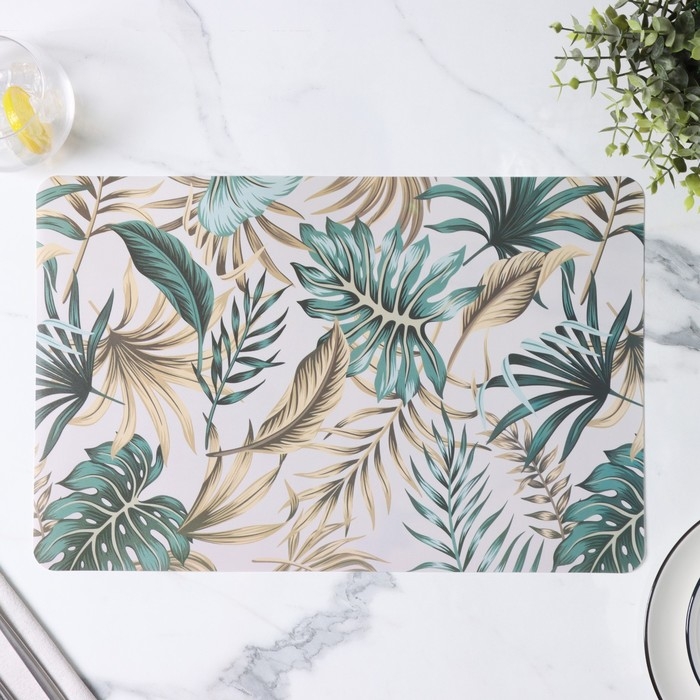 Салфетки сервировочные на стол Доляна Flores, 4 шт, 28&times;43 см