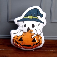 Мягкая игрушка «Привидение» с тыквой, цвет белый Мягкая игрушка «Привидение» с тыквой, цвет белый