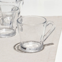 Набор кружек, стеклянный, d=8 см, h=8 см, 190 мл, 6 шт
