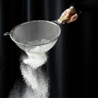 Сито для просеивания с ручкой Доляна &laquo;Стандарт&raquo;, d=24 см, цвет серебристый