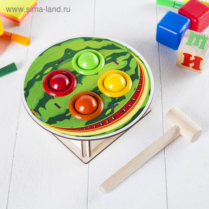 Стучалка-сортер &laquo;Арбуз&raquo;, с молотком