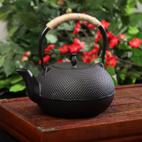 Чайник для плиты чугунный Доляна &laquo;Восточная ночь&raquo;, 1,6 л, с ситом, цвет чёрный