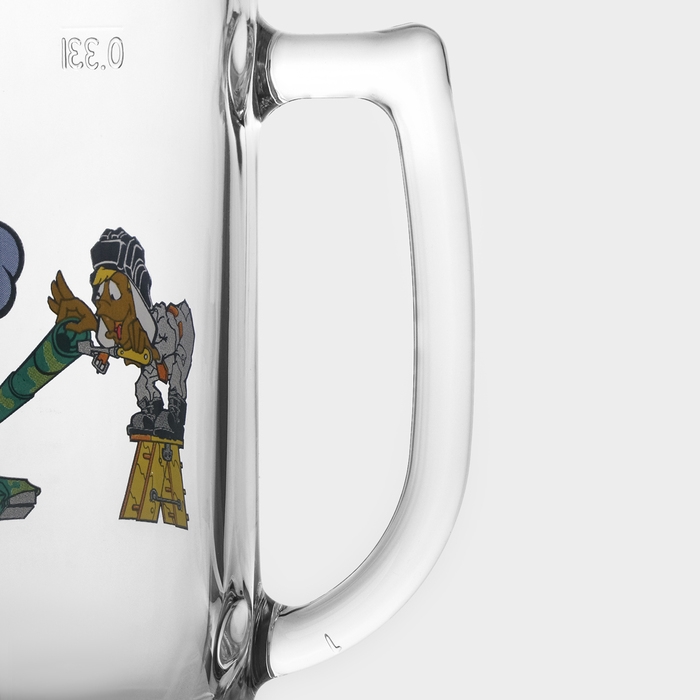 Набор пивных кружек &laquo;Приколисты&raquo;, 330 мл, в подарочной упаковке, 2 шт, рисунок МИКС