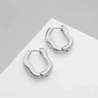 Серьги металл &laquo;Богема&raquo; волны, цвет серебро