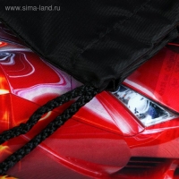 Мешок для обуви 420 х 340 мм, Calligrata МСО-5С, (мягкий полиэстер, плотность 210D), "Авто в огне"