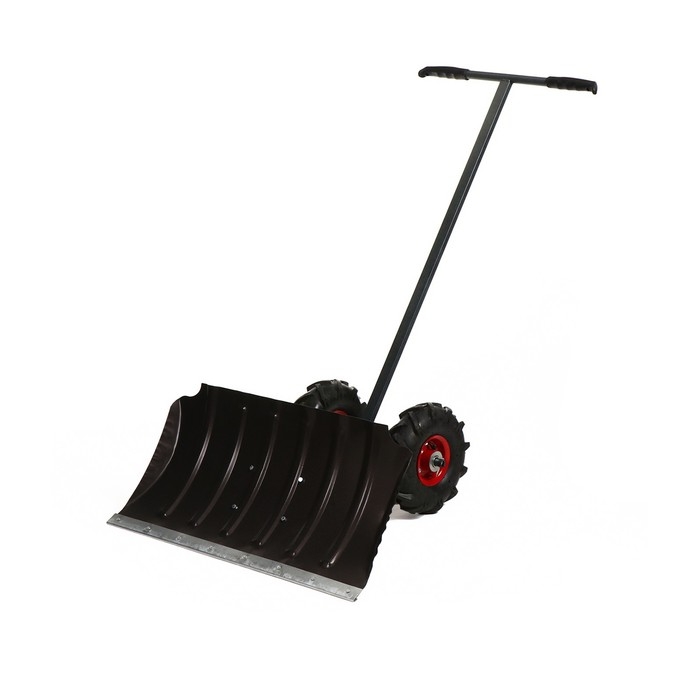 Движок металлический для уборки снега, на колёсах, ковш МИКС 430 × 750 мм, металлическая планка, металлическая ручка цвет МИКС Движок металлический для уборки снега, на колёсах, ковш МИКС 430 × 750 мм, металлическая планка, металлическая ручка цвет МИКС