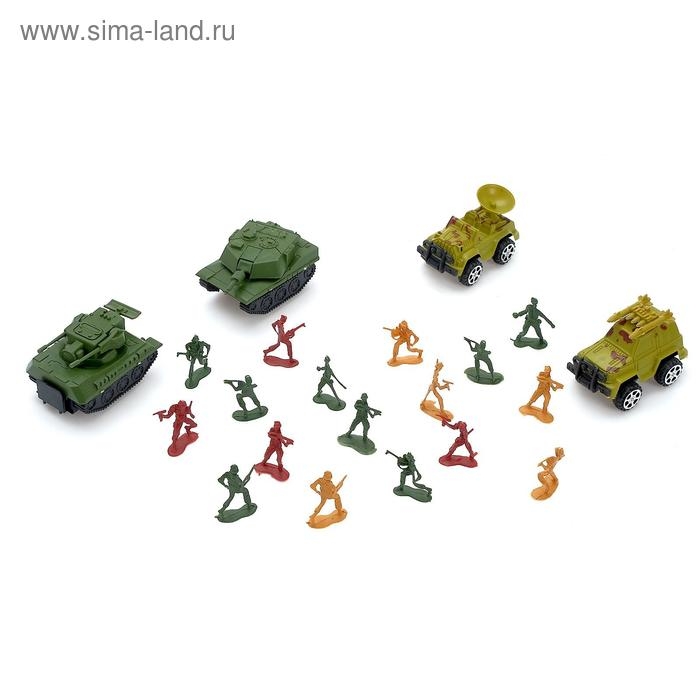 Набор солдатиков «Автоштурм», с техникой Набор солдатиков «Автоштурм», с техникой