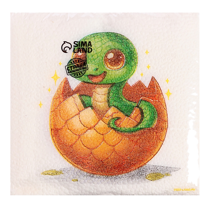 Салфетки новогодние бумажные &laquo;С Новым годом: сюрприз&raquo;, однослойные, 24х24 см, 20 шт.