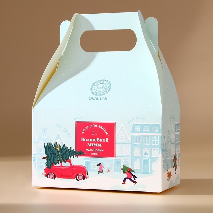 Соль для ванны &laquo;Волшебной зимы&raquo;, 500 г, аромат малиновый пунш, Новый Год