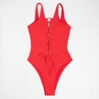 Купальник женский слитный MINAKU однотонный, цвет красный, размер 48 Купальник женский слитный MINAKU однотонный, цвет красный, размер 48