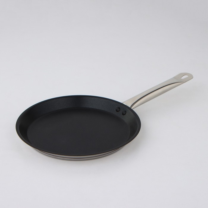 Блинница &laquo;Общепит&raquo;, d=24 см, толщина стенок 0,6 мм, дно ТРС 3,5 мм, индукция