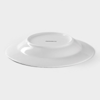 Тарелка глубокая фарфоровая Доляна &laquo;Пташка&raquo;, d=20,2 см, цвет белый