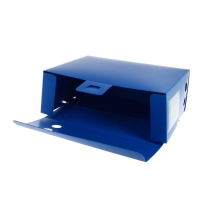 Папка-короб архивная А4, корешок 120 мм, пластик, Calligrata, вырубная застежка, синяя, до 1100 листов Папка-короб архивная А4, корешок 120 мм, пластик, Calligrata, вырубная застежка, синяя, до 1100 листов