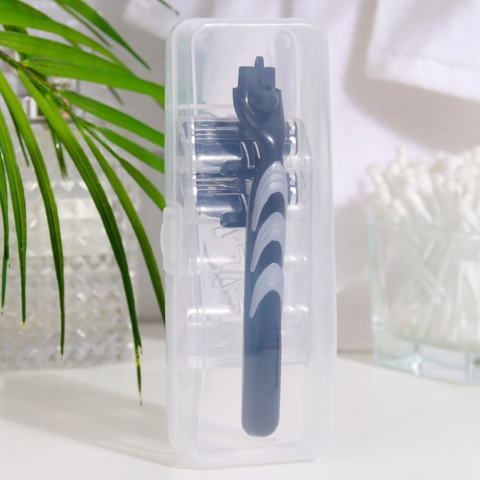 Станок бритвенный + 2 сменных кассеты лезвий, подходит для gillette mach 3 Станок бритвенный + 2 сменных кассеты лезвий, подходит для gillette mach 3